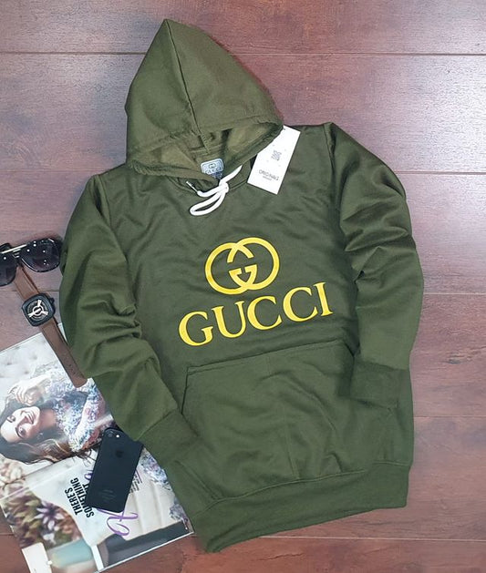 Hoodie for Men Printed Hoodie (Green, S)