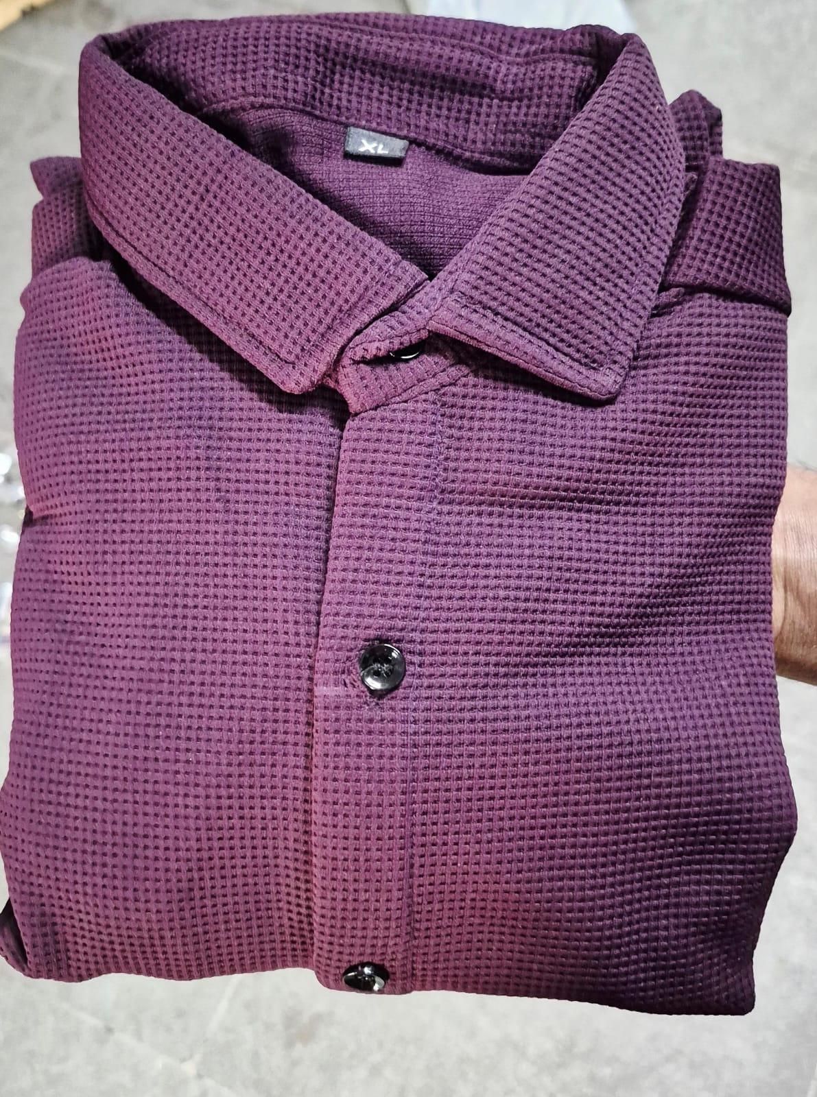 The Executive: Business Waffle Designer Fashion Men's Shirt