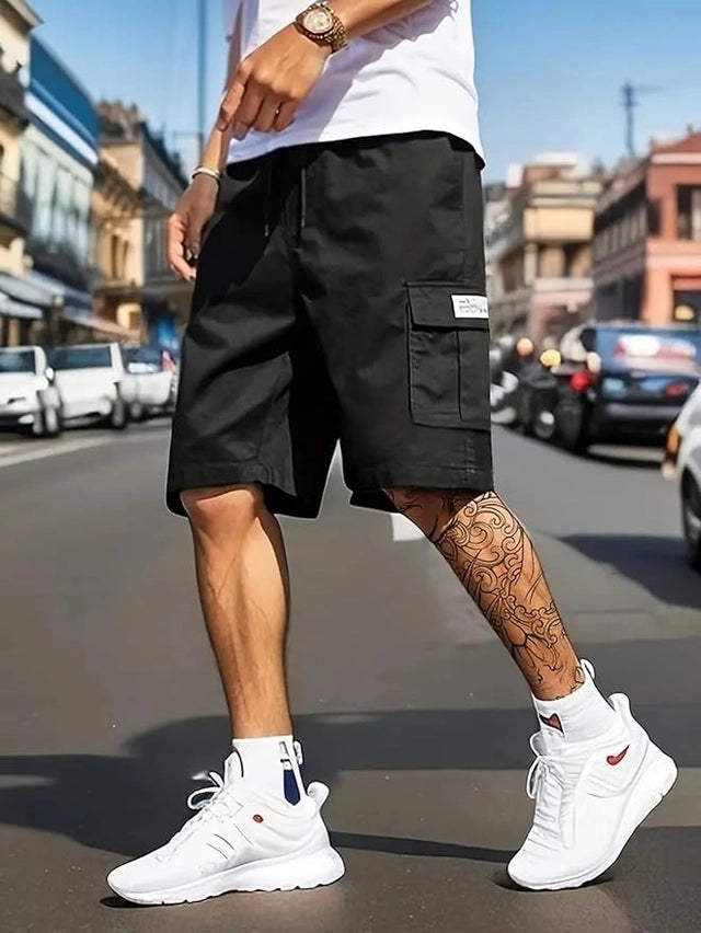 Men's Cotton Casual Cargo Shorts.